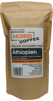 Kaffee aus Äthiopien - 1000g - ganze Bohne
