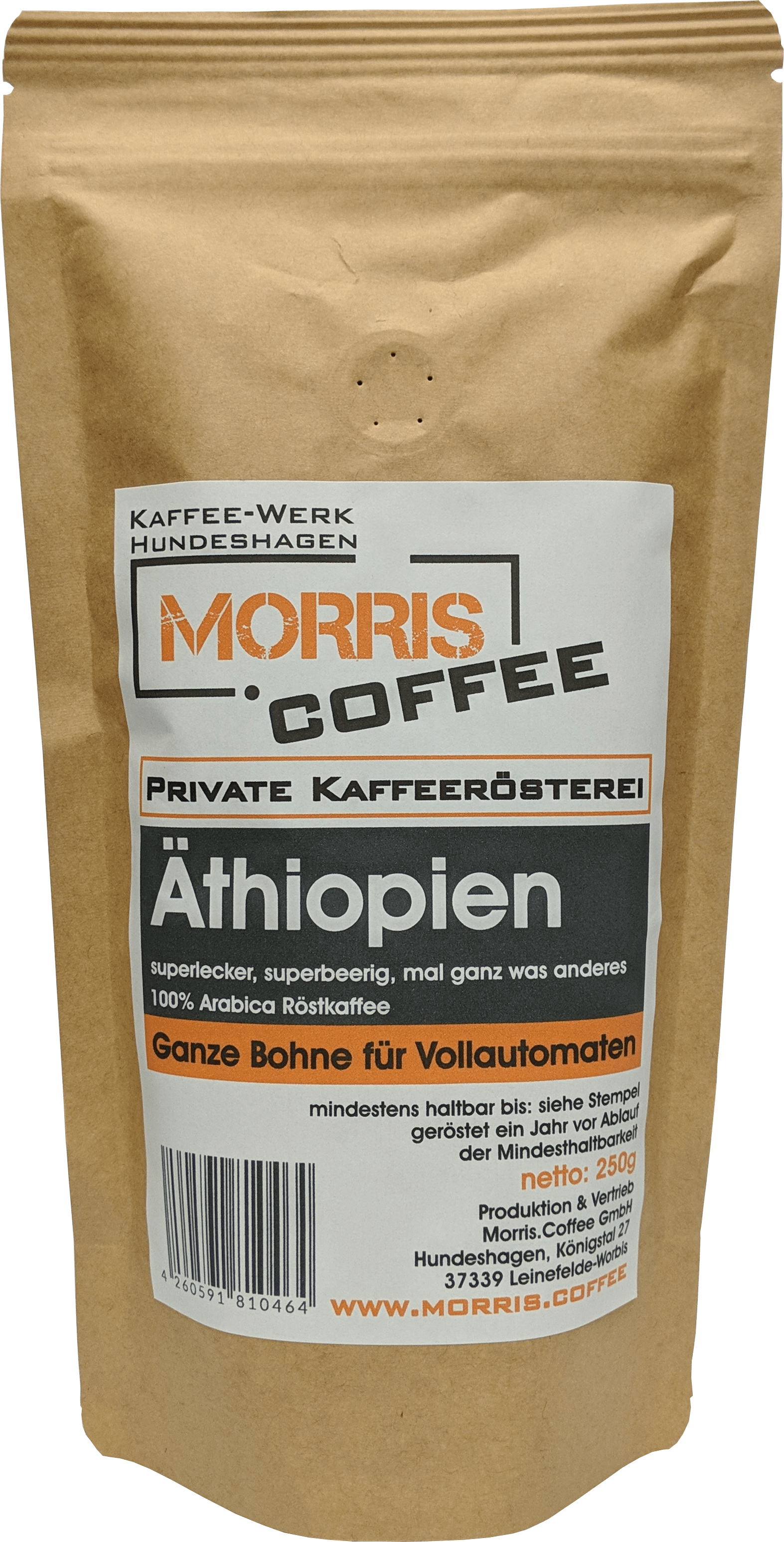 Kaffee aus Äthiopien - 250 g - ganze Bohne