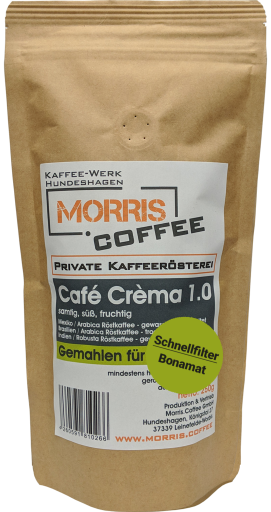 Cafe Crema - 1000g - gemahlen Schnellfilter