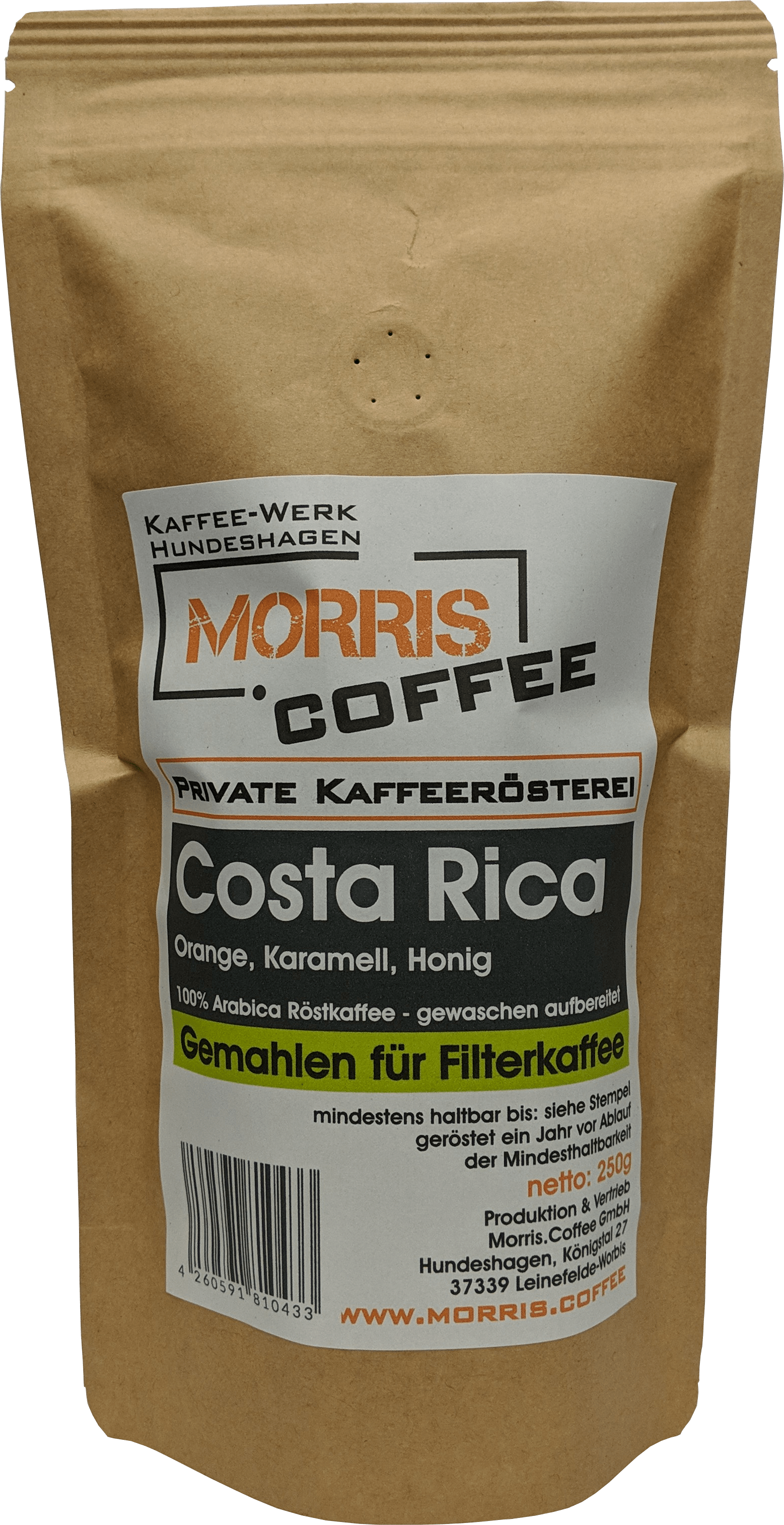 Costa Rica - 250 g - gemahlen Filterkaffee