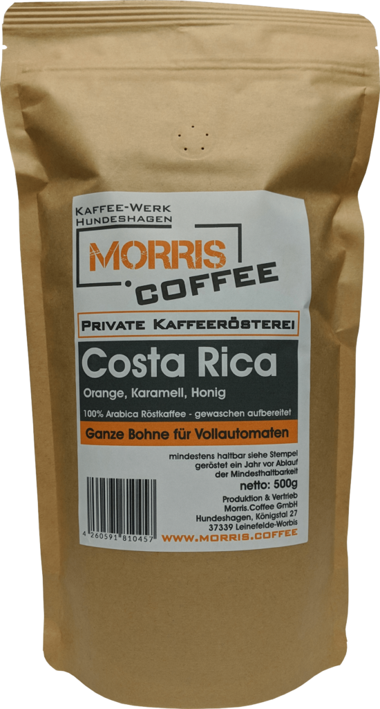 Kaffee aus Costa Rica - 500 g - ganze Bohne