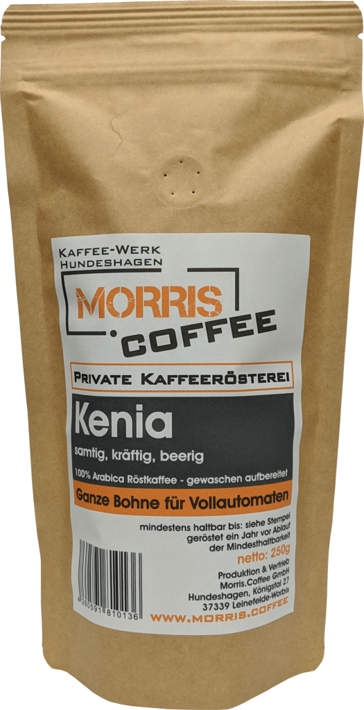 Kaffee aus Kenia - 250 g - ganze Bohne