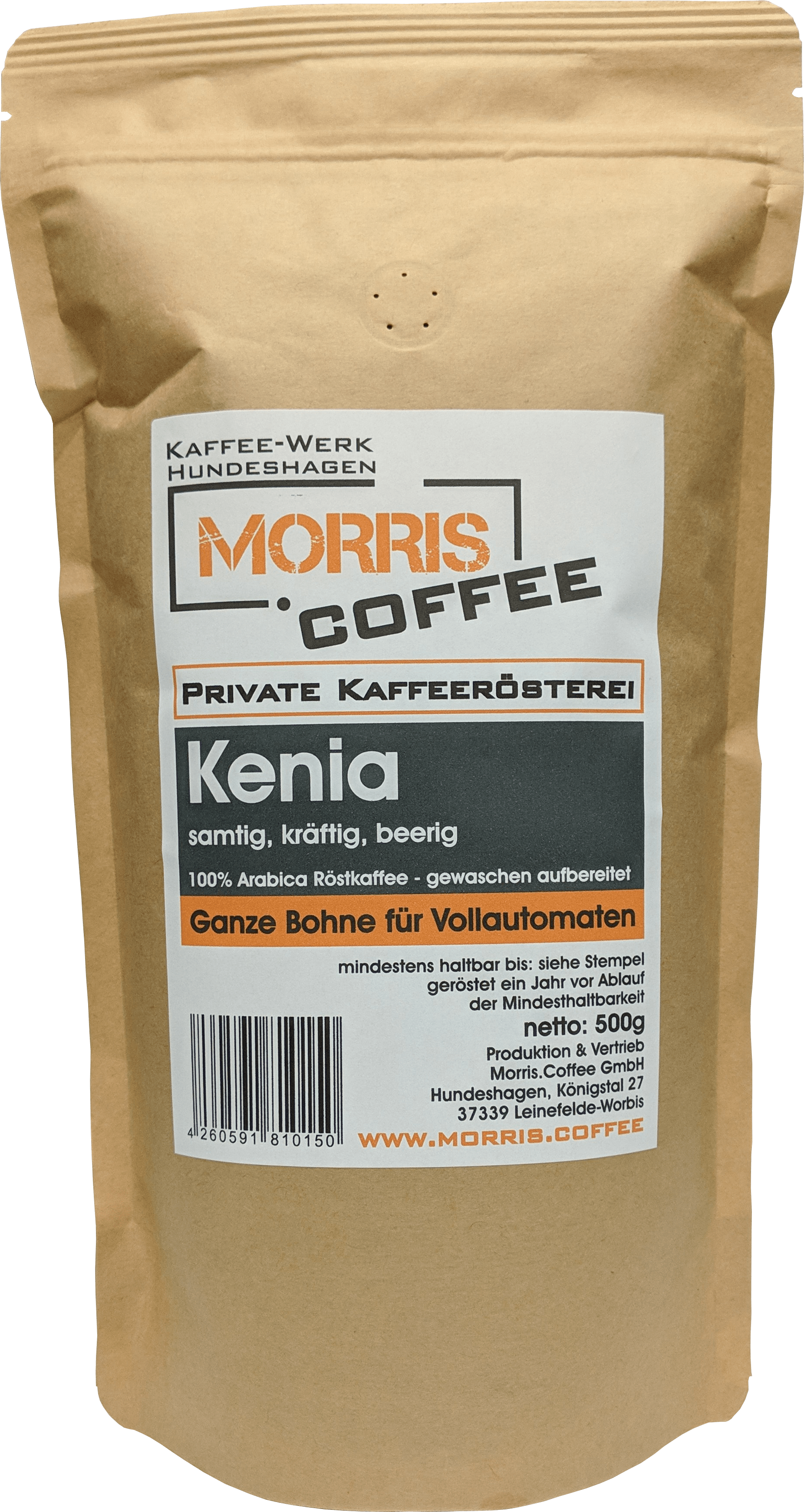 Kaffee aus Kenia - 500 g - ganze Bohne