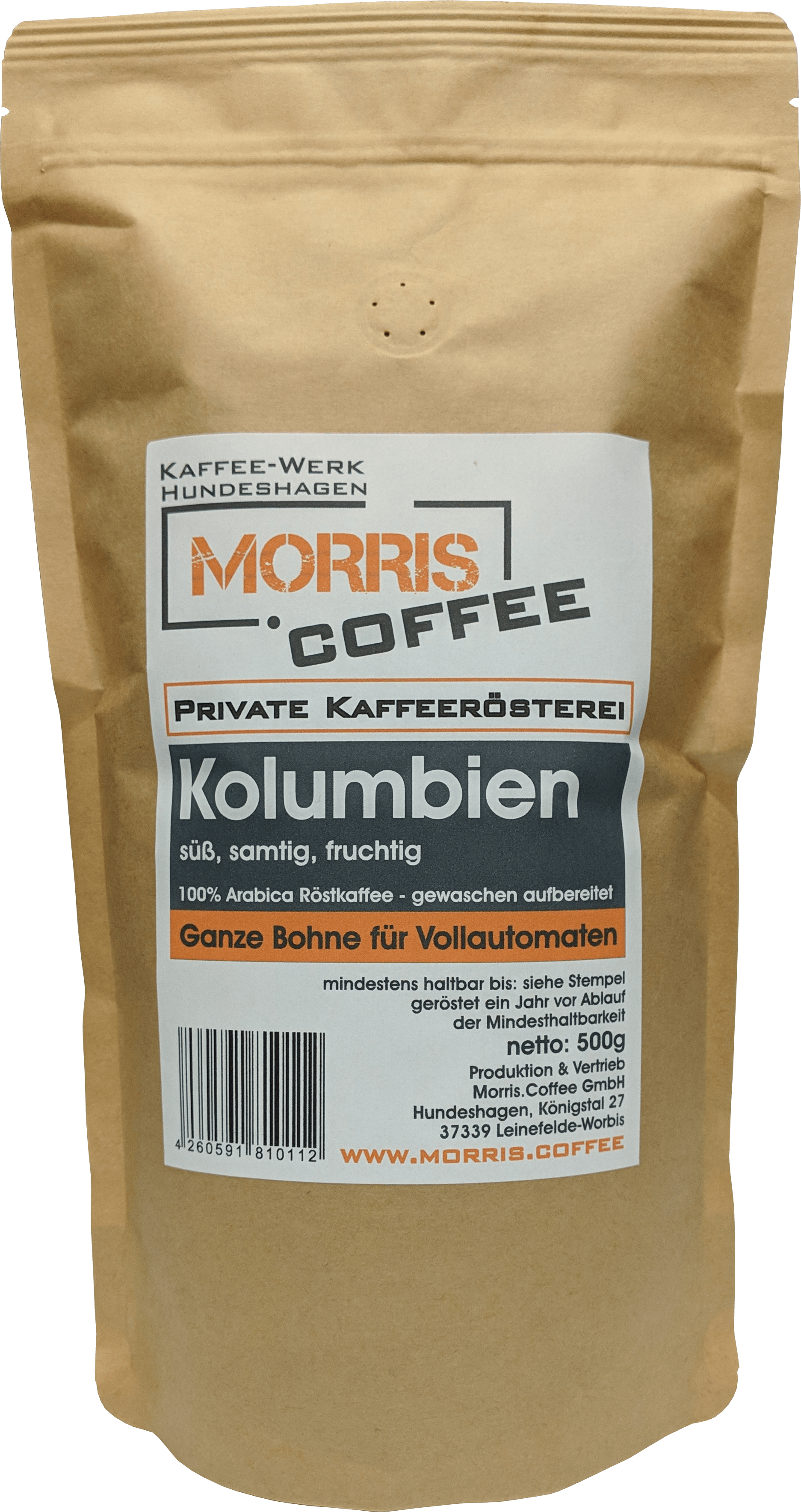 Kaffee aus Kolumbien - 500 g- ganze Bohne