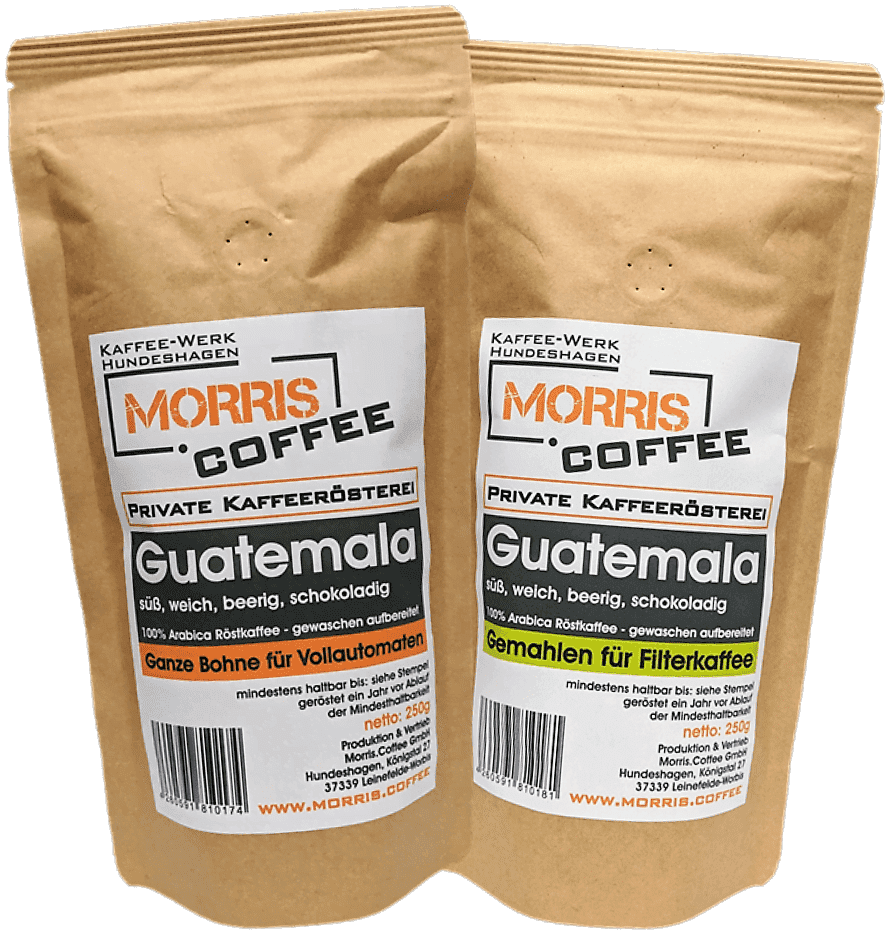 Kaffee aus Guatemala gemahlen für Filterkaffee oder als ganze Bohne auf morris.coffee bestellen