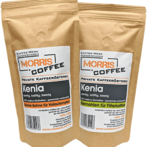 Kaffee aus Kenia gemahlen für Filterkaffee oder als ganze Bohne auf morris.coffee bestellen