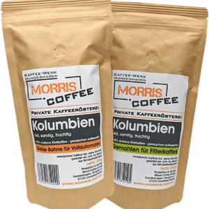 Kaffee aus Kolumbien gemahlen für Filterkaffee oder als ganze Bohne auf morris.coffee bestellen