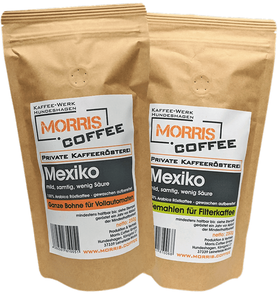 Kaffee aus Mexiko gemahlen für Filterkaffee oder als ganze Bohne auf morris.coffee bestellen