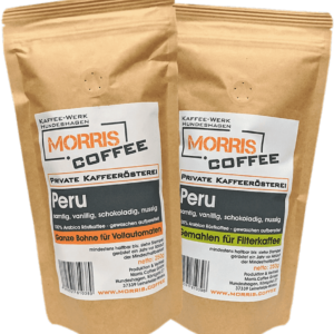 Kaffee aus Peru gemahlen für Filterkaffee oder als ganze Bohne auf morris.coffee bestellen
