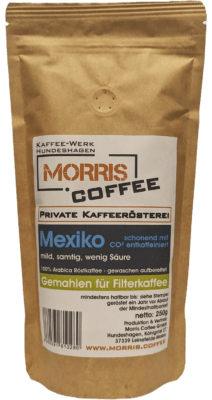 entkoffeinierter Kaffee aus Mexiko - Filterkaffee -1000g - morris.coffee