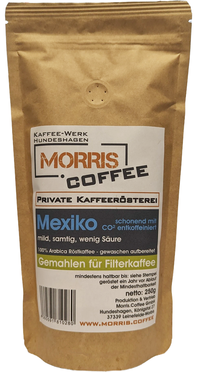 entkoffeinierter Kaffee aus Mexiko - Filterkaffee 500g